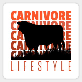 Carnivore Lifestyle Beef Cattle Magnet